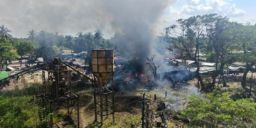 Rakhine में बाजार पर बमबारी से मचा हड़कंप, 49 की मौत और 58 घायल