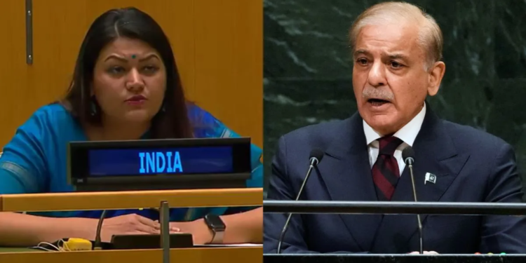 Shehbaz Sharif के Kashmir बयान पर India का पलटवार, UNGA में आतंकवाद का मुद्दा उठा