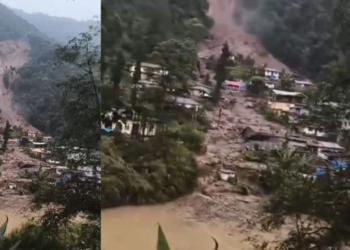 Sikkim के Rimbi में लैंडस्लाइड से भारी नुकसान, सड़क संपर्क पर भी बढ़ा खतरा