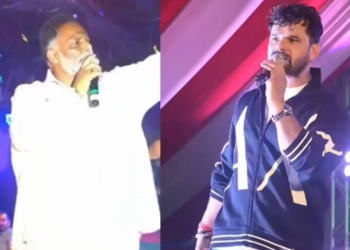 Khesari Lal Yadav पर पूर्णिया के Khurda महोत्सव में फेंकी चप्पल, Pappu Yadav ने दी आरोपी को खोजने की चेतावनी