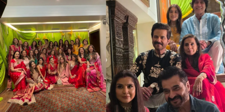 Sunita Kapoor के करवा चौथ समारोह में जुटीं बॉलीवुड की हसीनाएं, Shilpa Shetty से लेकर Riddhima Kapoor तक दिखा पारंपरिक अंदाज
