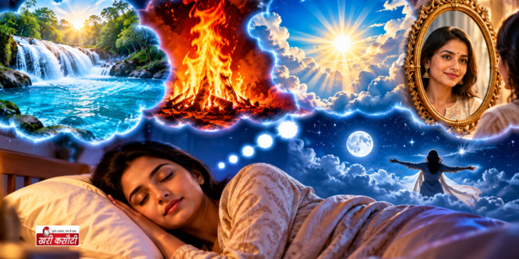 सपने में पानी, आग, आसमान या दर्पण दिखे तो क्या होता है? जानें शुभ-अशुभ स्वप्नों के संकेत