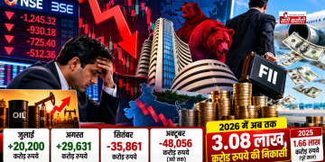 Indian Stock Market से विदेशी निवेशकों ने निकाले 48 हजार करोड़ रुपये, 2026 में निकासी 3.08 लाख करोड़ के पार