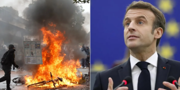 France में प्रदर्शनों ने लिया हिंसक रूप, Limoges के ऐतिहासिक सिटी हॉल में आग; Macron ने दोषियों से भरपाई कराने की बात कही