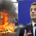 France में प्रदर्शनों ने लिया हिंसक रूप, Limoges के ऐतिहासिक सिटी हॉल में आग; Macron ने दोषियों से भरपाई कराने की बात कही